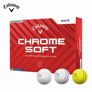 キャロウェイ(Callaway) ゴルフボール CHROME SOFT 2024年モデル  1ダース(12個入り)