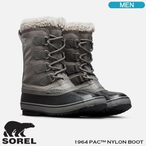 ソレル ブーツ SOREL 1964 PAC NYLON WP 1964 パック ナイロン ウォータープルーフ クォーリー/ダヴ メンズブーツ NM3487-052