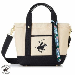 ビバリーヒルズポロクラブ トートバッグ BEVERLY HILLS POLO CLUB キャンバス トートバッグ ショルダーストラップつき BH1006N ベージュ