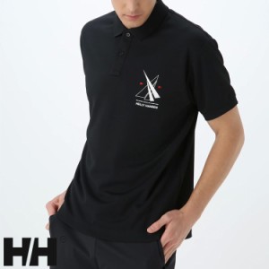 ヘリーハンセン ポロシャツ メンズ HELLY HANSEN ショートスリーブ ツインセイルポロ S/S Twin Sail Polo カジュアル アウトドア キャン