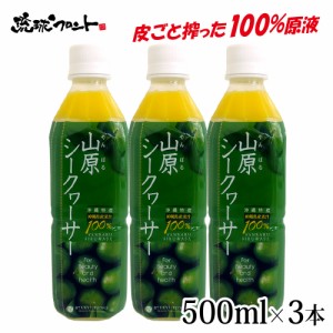 山原シークワーサー 500ml ×3本セット シークワーサー 原液 山原シークヮーサー シークワーサー シークヮーサー 100% 沖縄