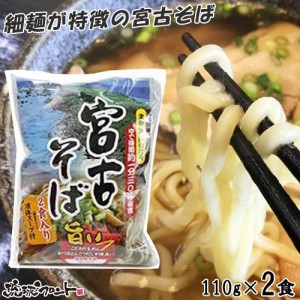 宮古そば 生めん 2食入り （110g×2食） 生麺 シンコウ食品