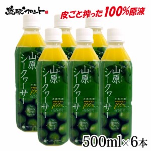 山原シークワーサー 500ml ×6本セット シークワーサー 原液 山原シークヮーサー シークワーサー シークヮーサー 100% 沖縄