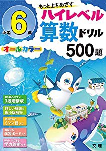 ハイレベル算数ドリル　小学６年　５００題 (オールカラー，学力診断つき)(中古品)