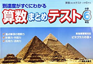 算数まとめテスト 小学6年生—到達度がすぐにわかる(中古品)