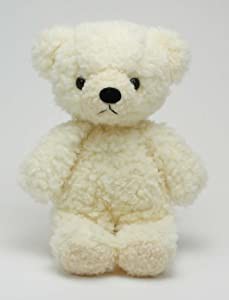 童心オリジナル 日本製 クマのフカフカ S ぬいぐるみ 高さ21cm クリーム(中古品)