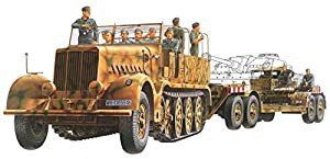 タミヤ 1/35 ミリタリーミニチュアシリーズ No.246 ドイツ陸軍 18トン重ハーフトラックトラック 戦車運搬車 プラモデル 35246(中