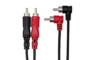 Hosa CRA-201R 1m RCA×2-L型RCA×2 オーディオケーブル(中古品)