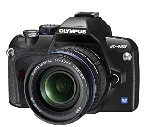 OLYMPUS デジタル一眼レフカメラ E-420 レンズキット E-420KIT(中古品)