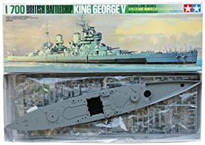 タミヤ 1/700 ウォーターラインシリーズ No.604 イギリス海軍 戦艦 キングジョージ5世 プラモデル 77525(中古品)