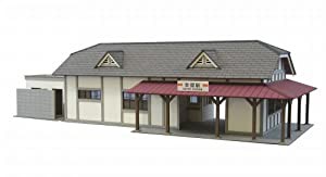 さんけい 1/87 情景シリーズ 駅舎-3 MK05-12 ペーパークラフト(中古品)