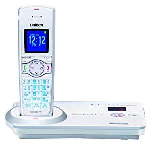 ユニデン DECT方式コードレス留守番電話機 本体のみ(ホワイト) DECT3080(W)(中古品)