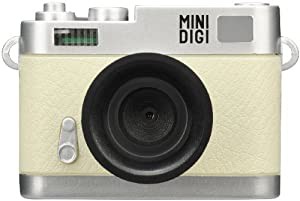 GREEN HOUSE 30万画素 ミニデジタルトイカメラ MINI DIGI ホワイト&シルバー GH-TCAM30CW(中古品)