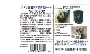 エヌ小屋 Nゲージ 10702 オハ35系列 デッキ室内出入ドア表現シート ニス塗り(中古品)