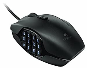 LOGITECH LOGICOOL MMO ゲーミングマウス G600 並 行 輸 入 品 ブラック(中古品)