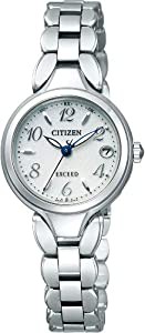 [シチズン]CITIZEN 腕時計 EXCEED エクシード Eco-Drive エコ・ドライブ 電波時計 ES8040-54A　レディース(中古品)