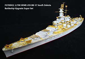 1/700 米海軍 BB-57 サウスダコタ アップグレードセット(中古品)