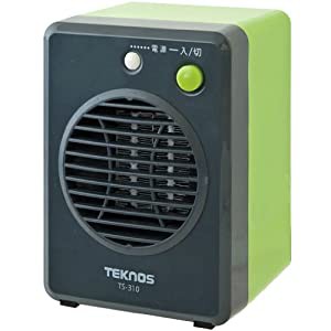 TEKNOS モバイルセラミックヒーター グリーン TS-310(中古品)