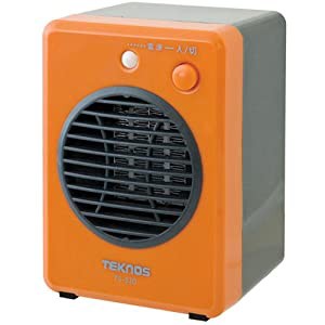 TEKNOS モバイルセラミックヒーター オレンジ TS-320(中古品)