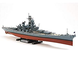 タミヤ 1/350 艦船シリーズ No.29 アメリカ海軍 戦艦 BB-63 ミズーリ 1991年仕様 プラモデル 78029(中古品)