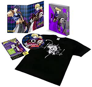 ジョジョの奇妙な冒険 Vol.3 (石仮面オリジナルデザインTシャツ、全巻購入特典フィギュア応募券付き)(初回限定版) [Blu-ray](中 