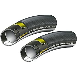 Continental(コンチネンタル) GPAttack Comp Tubular 28%ﾀﾞﾌﾞﾙｸｫｰﾃ%x22mm bk-bk skn チューブラータイヤ(中古品)