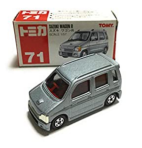 トミカ　赤箱　71　初代　スズキ　ワゴンR　1/57　シルバー　赤TOMYロゴ(中古品)