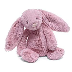 Jellycat(ジェリーキャット) バシュフル バニー S ぬいぐるみ ウサギ 座高15cm チューリップピンク(中古品)