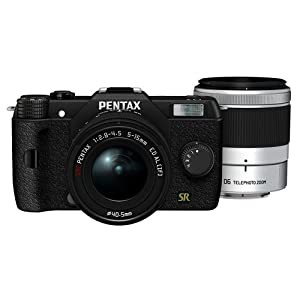 PENTAX ミラーレス一眼 Q7 ダブルズームキット [標準ズーム 02 STANDARD ZOOM ・望遠ズーム 06 TELEPHOTO ZOOM] ブラック Q7 BLA