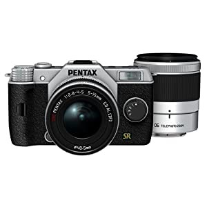 PENTAX ミラーレス一眼 Q7 ダブルズームキット [標準ズーム 02 STANDARD ZOOM ・望遠ズーム 06 TELEPHOTO ZOOM] シルバー Q7 SIL