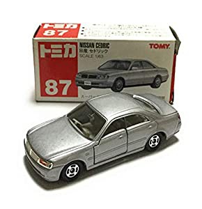 トミカ　87　日産　セドリック　1/63　シルバー(中古品)