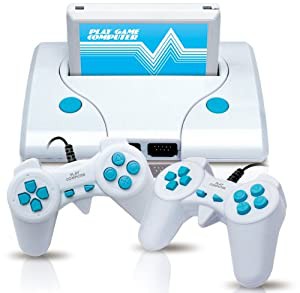 ファミコン互換機■FC互換機 プレイコンピューターW ホワイト■GAME30種内蔵■コントローラ2個付(中古品)