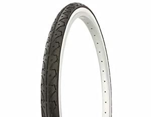 Tire Duro 26 x 1.50インチ ブラック/ホワイト サイドウォール HF-105 バイクタイヤ、ビーチクルーザーバイクタイヤ、クルーザー