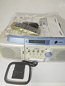 Victor　ビクター　JVC　RC-Z1MD-W　ホワイト　CD-MDポータブルシステム　Clavia　クラビア　（CD/MDデッキ）（ラジカセ形状）( 