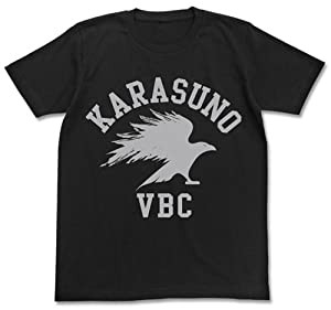 コスパ ハイキュー!! 烏野高校排球部 Tシャツ BLACK Lサイズ(中古品)