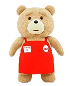 tedテッド　おれのBIGモフモフエプロンぬいぐるみ　 特大48cm(中古品)