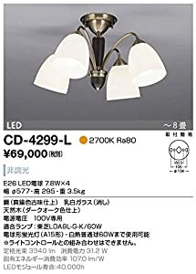 洋風シャンデリア~6畳【LED電球】 CD-4299-L(中古品)