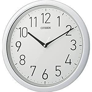 CITIZEN シチズン 掛け時計 防水 防塵 静音 白 CITIZEN 8MG799-003(中古品)