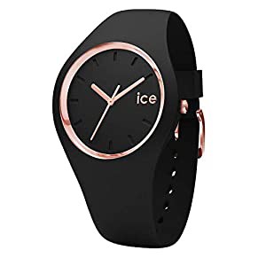 腕時計 [Ice watch] アイスウォッチ 時計 レディース 000979 アイスグラム ICE glam ブラック ローズ ゴールド スモール(中古品)