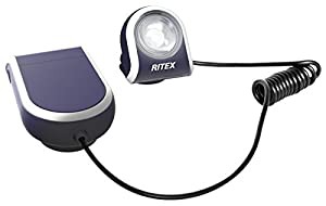 ムサシ RITEX どこでもクリップライト(LED) 乾電池式 ダークブルー AL-170B(中古品)