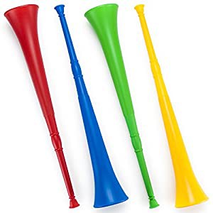 Vuvuzela プラスチックスタジアムホーン 26インチ 折りたたみ可能なエアホーン パーティー用品 景品 アクセサリー スポーツイベ 