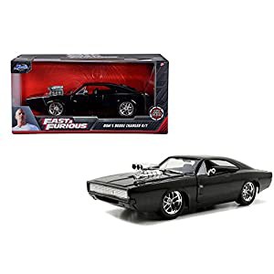 jada toys FAST&FURIOUS ワイルドスピード 1/24スケール ダイキャストカー DOM'S 1970 DODGE CHARGER R/T(中古品)