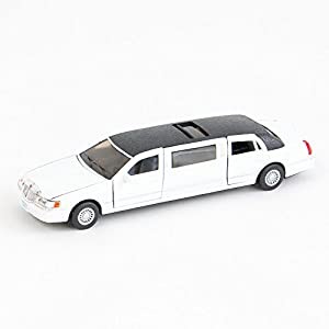 Kinsmart/キンスマート◇1999リンカーン ストレッチ リムジン1/38ダイキャストモデルミニカー/ホワイト(中古品)