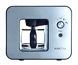 CCP 【BONABONA】 全自動ミル付きコーヒーメーカー(保温機能搭載) 「豆・粉からドリップ可能」 ガラスジャグ付き ブラック BZ-MC