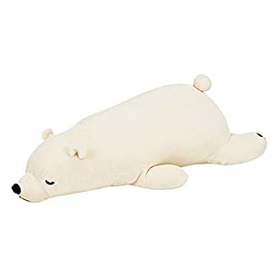 シロクマのラッキー 抱き枕 BIG (ぬいぐるみ) ホワイト ねむねむプレミアム(中古品)