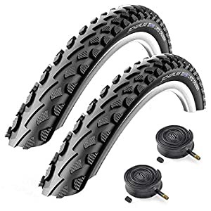 SCHWALBE ランドクルーザー 26インチ x 1.75インチ マウンテンバイクタイヤ 米式チューブ付き (ペア)(中古品)