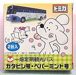 一畑定期観光 バス ガタピシ号 ペパーミント号　【特注 トミカ】(中古品)