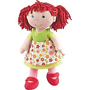 HABA Liese 12%ダブルクォーテ% Soft Doll with Blue Eyes and Red Pigtails(中古品)