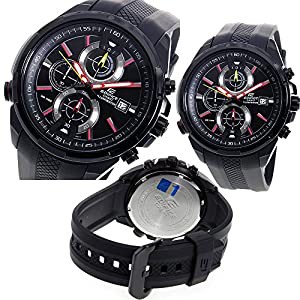 機動隊 自衛隊 公務員 レーサー EDIFICE Chronograph 100m防水 メタルor プラベルトウォッチ メンズ向（EFR-536BK-1A2V　EFR-536