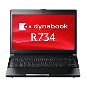 【中古】 ダイナブック dynabook R734/K PR734KAA1R7AD71 / Core i5 4300M(2.6GHz) / HDD:320GB / 13.3インチ / ブラック(中古品